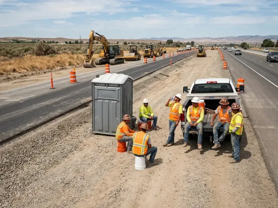 highway-road-construction-crew-007 — frequently asked questions, Porta Potty and Restroom Rentals in Kemmerer, WY